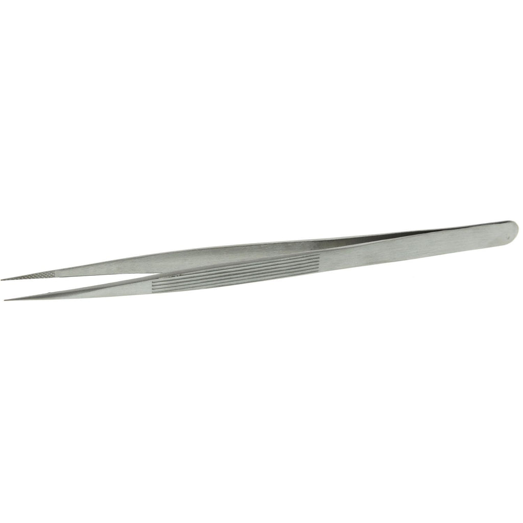 Locking Diamond Tweezers Fine Tip 6 1/4 Inch Stainless Steel