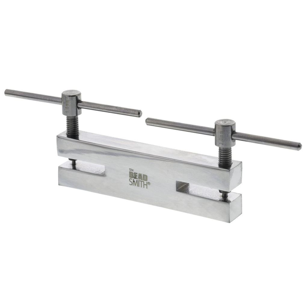 The Beadsmith Two-Hole Metal Punch, Makes 1.5 and 2mm Holes 