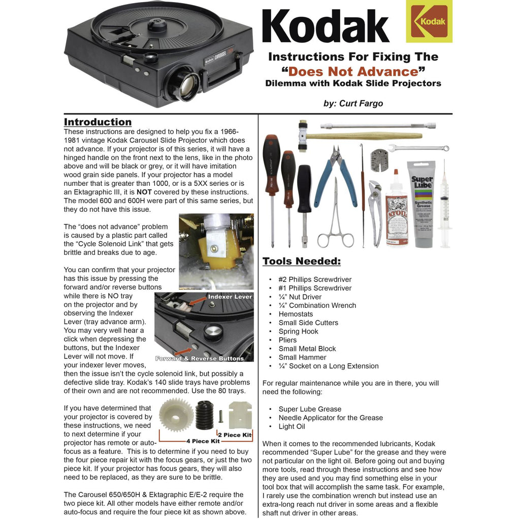 Kodak 650 Projector store and Projector Lamp