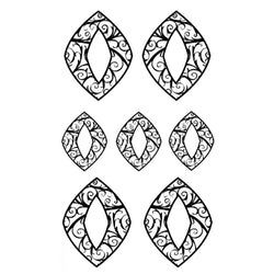 Rolling Mill Pattern, Piercing Shapes 4 (2” X 3.5”) by RMR