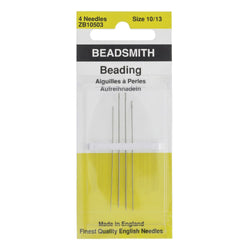 Needles Beading, Assorted (#10/2, #12/1, #13/1) 4pc