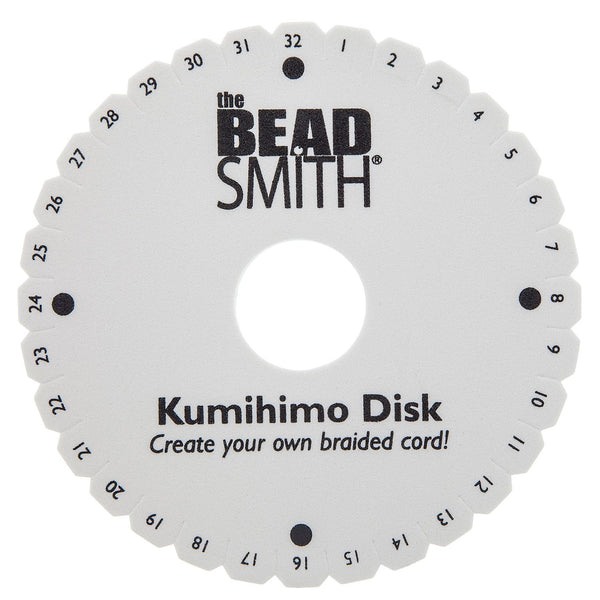 Kumihimo Disk 6”, Eng Inst Ea./ 35mm Hole