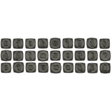 Stamp Set, Stylish Italic Lowercase 27pc w/case(3mm)