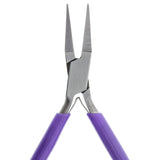 Super Slim Purple Flat Nose Pliers w/Spring (115mm)