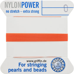 Coral Nylon Bead Cord #0