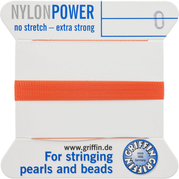 Coral Nylon Bead Cord #0