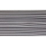 "Soft Flex Kink Resistant Knot Tying Hypoallergenic Jewelry Making Wire, 49 Strand Braided Stainless Steel Beading Wire, .019 Medium Diameter, 10 ft Satin Silver Nylon Color Coating"