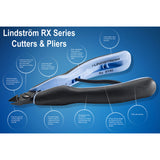 Pliers - Lindstrom RX-7590, Round Nose, Fine Jaw 10-Pack