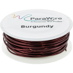 Copper Craft Wire, Parawire 18ga Burgundy Enameled 50' Roll