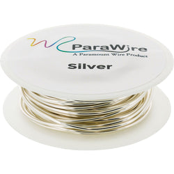 Copper Wire, Silver Plated Parawire 20ga Silver 40' Roll