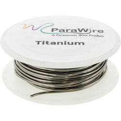 Copper Wire, Silver Plated Parawire 28ga Titanium 200' Roll