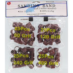 Sanding Band With 2 Rubber Mandrels, ½” x ½”