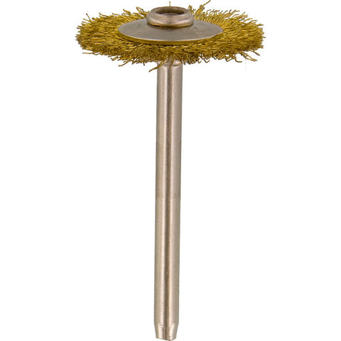 Brush - Round, Brass Wire Mounted, 1/8” Shank, 7/8”