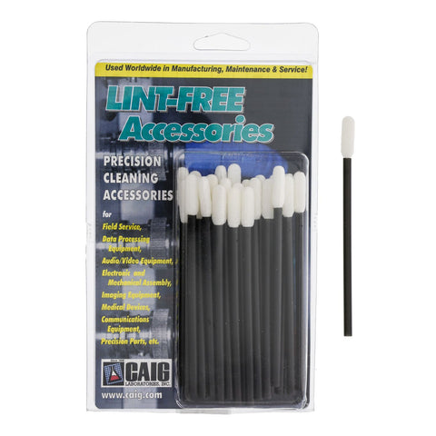 Swabs, medium Precision Swabs, Foam ¼” x ¾” x 4-½” 25pk