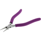 Pliers - Round Nose, 1.5-5.0mm 6.5in., (Purple Padded Grips)