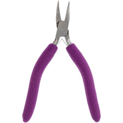 Pliers - Bent Chain Nose, 6.5in., (Purple Padded Grips)