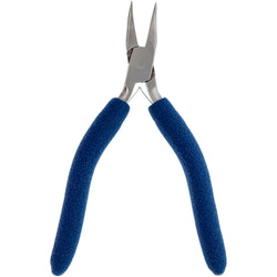 Pliers - Bent Chain Nose, 6.5in., (Blue Padded Grips)