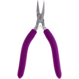 Pliers - Flat Nose, 6.5” 2mm (Purple Padded Grips)