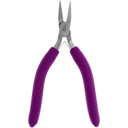 Pliers - Flat Nose, 6.5” 3mm (Purple Padded Grips)