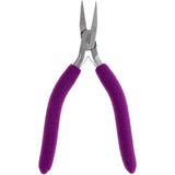 Pliers - Flat Nose, 6.5” 3mm (Purple Padded Grips)