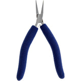 Pliers - Flat Nose, 6.5” 4mm Slim Line (Blue Padded Grips)