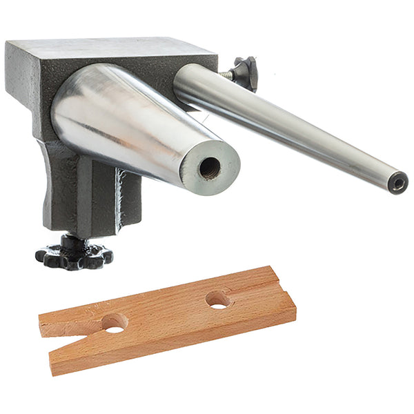 Bench Anvil Deluxe Kit- Round and Oval outlets Bracelet Mandrels, Ring Mandrel,Bench Pin, and Steel Anvil - 13-135